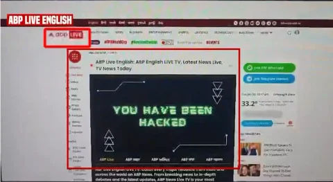 بھارتی میڈیا کا بڑا گڑھ ’اے بی پی نیوز‘ ہیک، اسٹریمنگ معطل